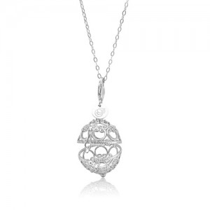 Priesme Change your Style vedhæng i 925 Sterling sølv med plads til stor smuk kugle med Swarovski krystaller