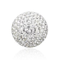 Priesme kugle på 16 mm med klare Swarovski krystaller