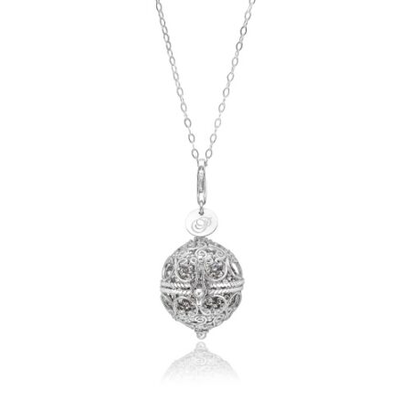 Priesme Change Your Style halskæde i 925 Sterling sølv med grå Swarovski krystaller