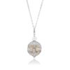 Priesme Change Your Style halskæde i 925 Sterling sølv med guld farvede Swarovski krystaller