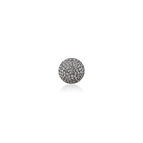 Priesme kugle på 16 mm med grå Swarovski krystaller