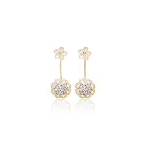 Priesme ørewring med Swarovski krystaller
