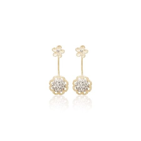 Priesme ørewring med Swarovski krystaller