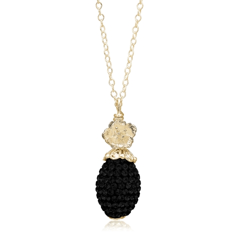 Priesme Black Swan Swarovski smykke halskæde