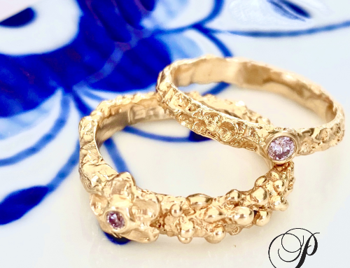 Pink diamant ring