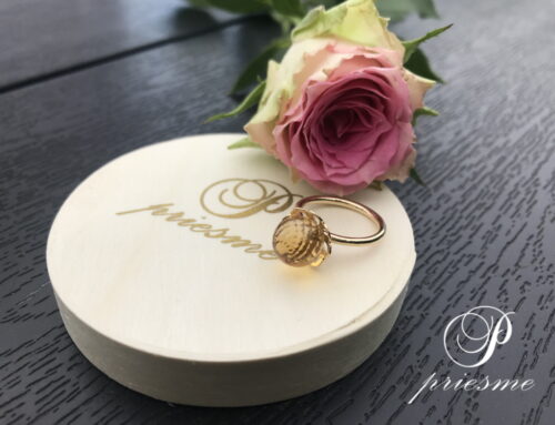 Citrin guld ring