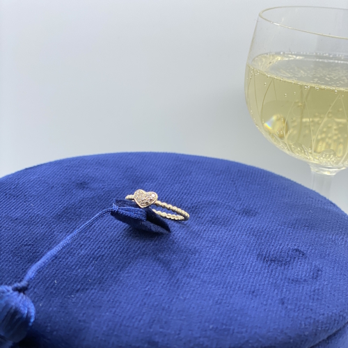 Diamant ring i 14 karat guld